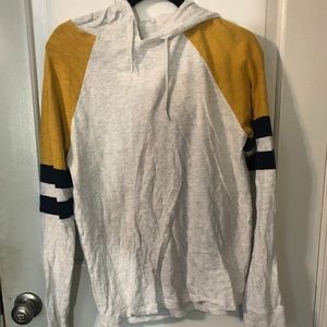 baseball-style hoodie